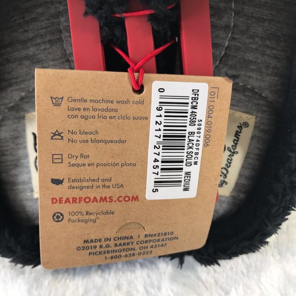 NWT Dearform memory foam slippers - Picture 3 of 8